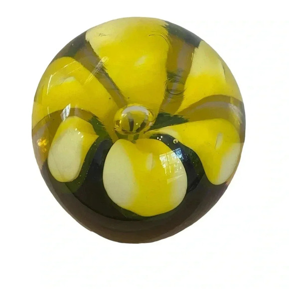 Arte Murano ICET Flower Round Paperweight - Picture 3 of 8